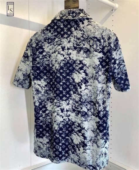 Louis Vuitton 2021 Hawaiin Tapestry Denim Shirt 